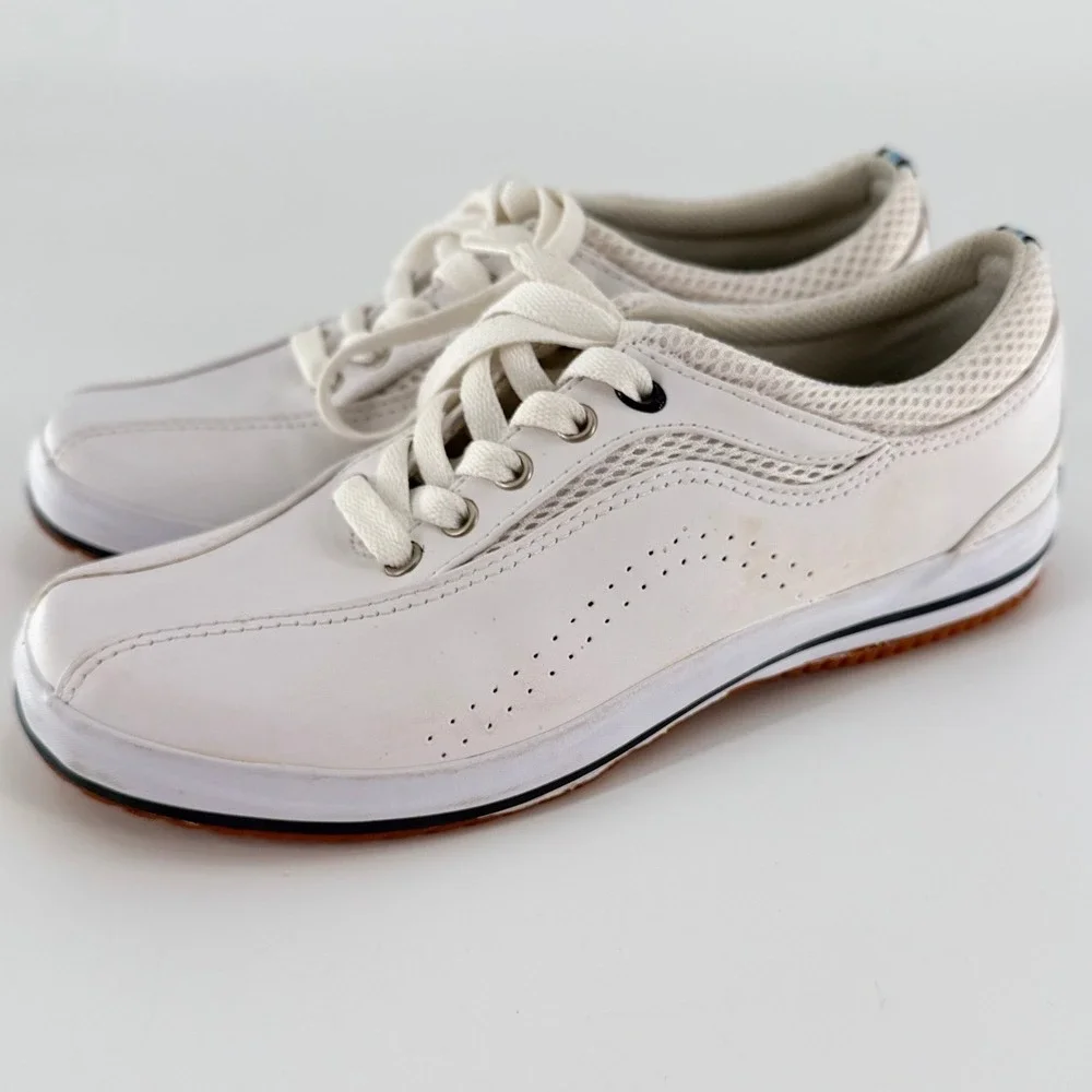 KEDS Spirit White Leather Retro Walking Sneakers Women's Size 7